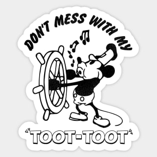 TOOT TOOT WILLIE Sticker